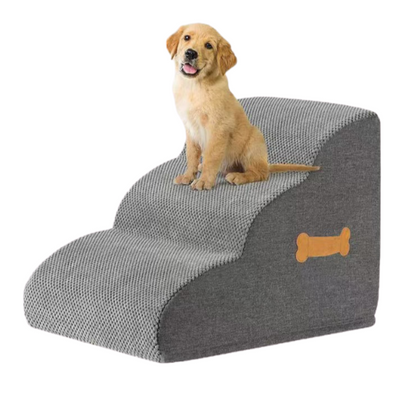 Pet Stairs for Large Dogs - Extra Wide Non-Slip Steps